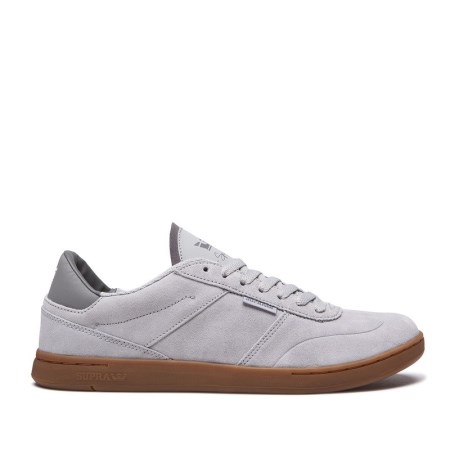 Supra Elevate Mens Low Tops Shoes Grey UK 79ERA